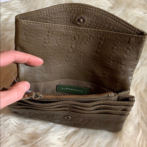 🆕NWT Anthropologie real leather textured wallet - Picture 2 of 8